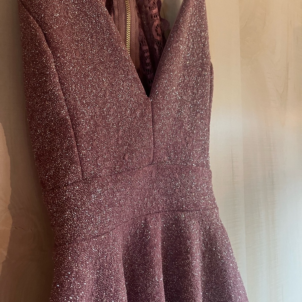 Windsor Sparkling Mauve Mini Dress